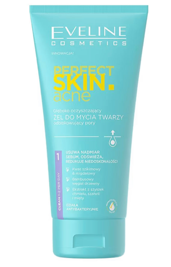 Eveline perfect skin acne gel za umivanje