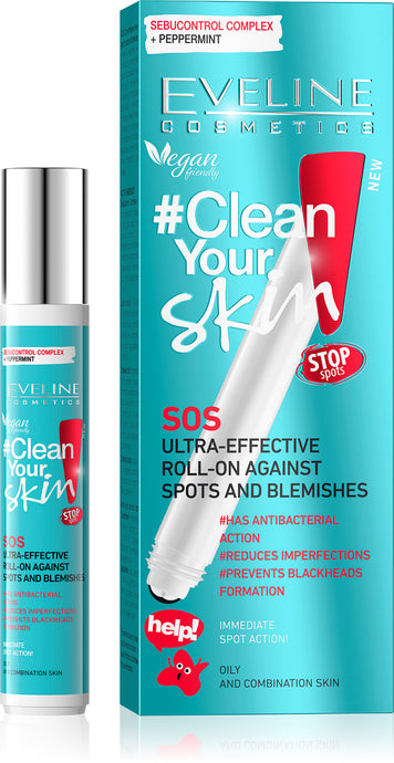 Eveline Clean your skin Roll-on protiv crvenila i mitisera