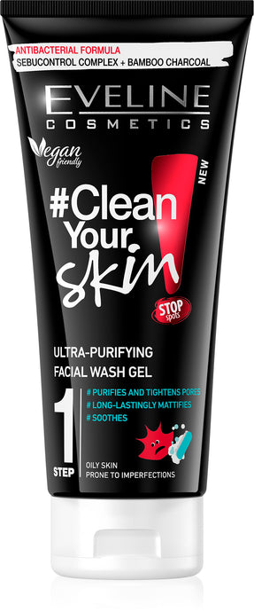 Eveline Clean your skin gel čišćenje lica 150ml