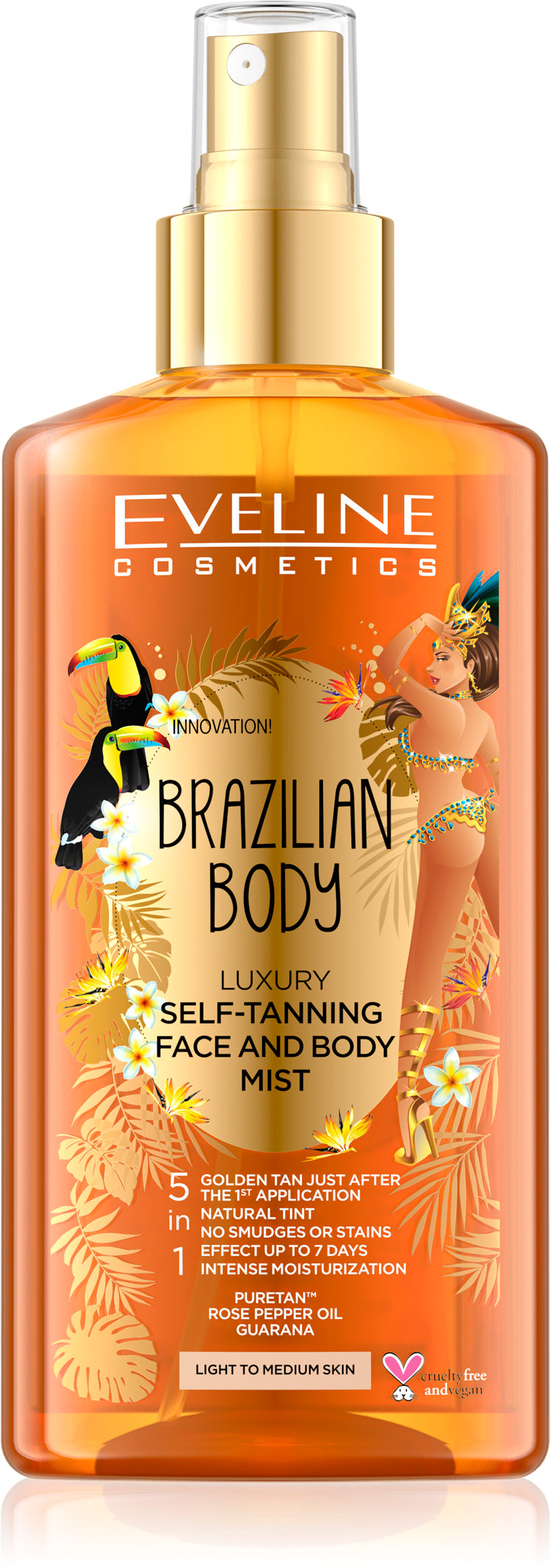 Eveline Brazilian body self-tanning face&body mist 150ml