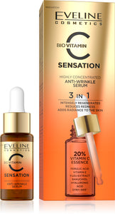 Eveline C sensation 3in1 anti-wrinkle serum 20% vitC 18ml