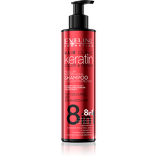 Učitajte sliku u preglednik galerije, HAIR CLINIC KERATIN COLOR&amp;REPAIR šampon 8u1 245ml