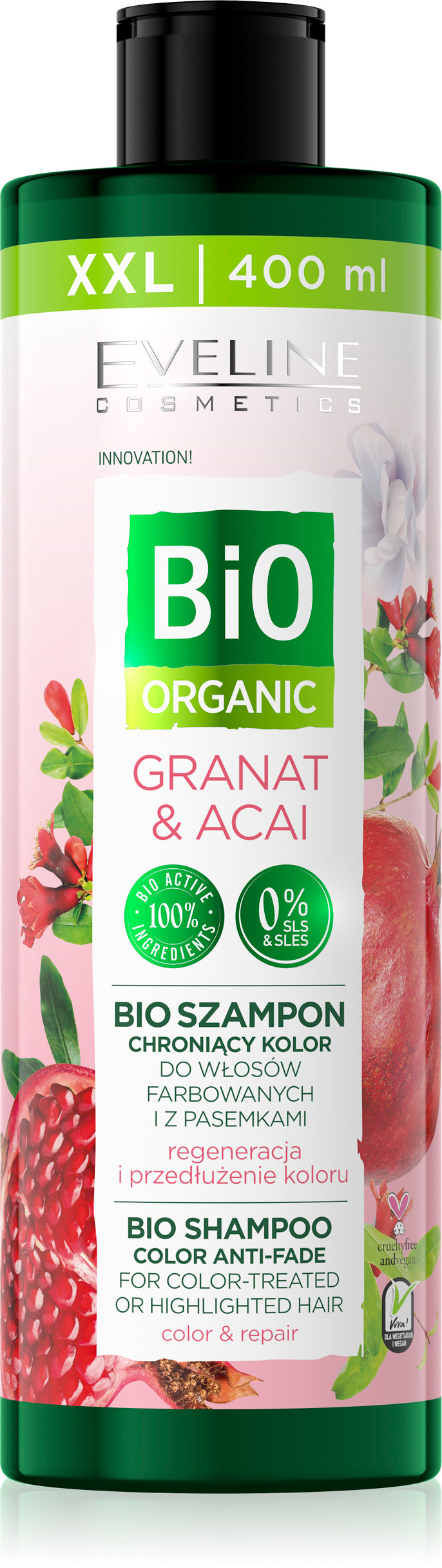 Eveline bio organic šampon - Granat&Acai 400ml
