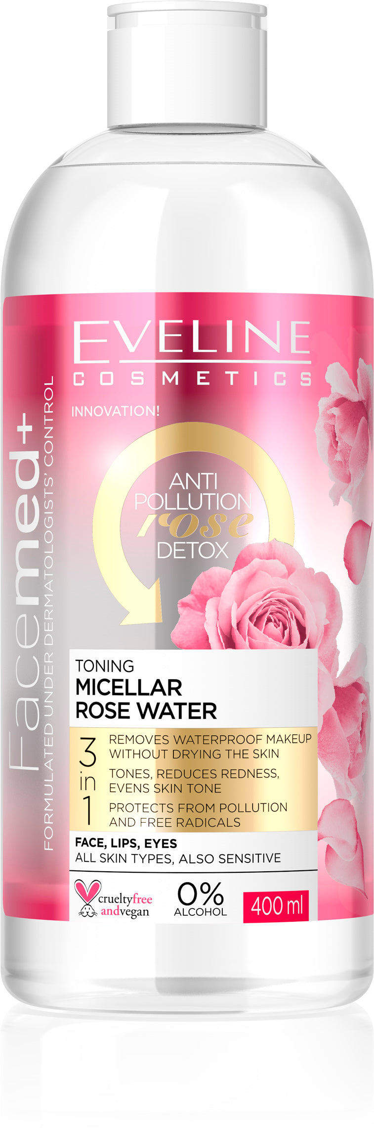 Eveline micelarna voda Rose detox 400ml