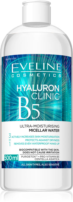 Eveline Hyaluron Clinic micelarna voda 500ml
