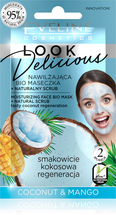 Eveline look delicious maska za lice- Kokos&mango 10ml