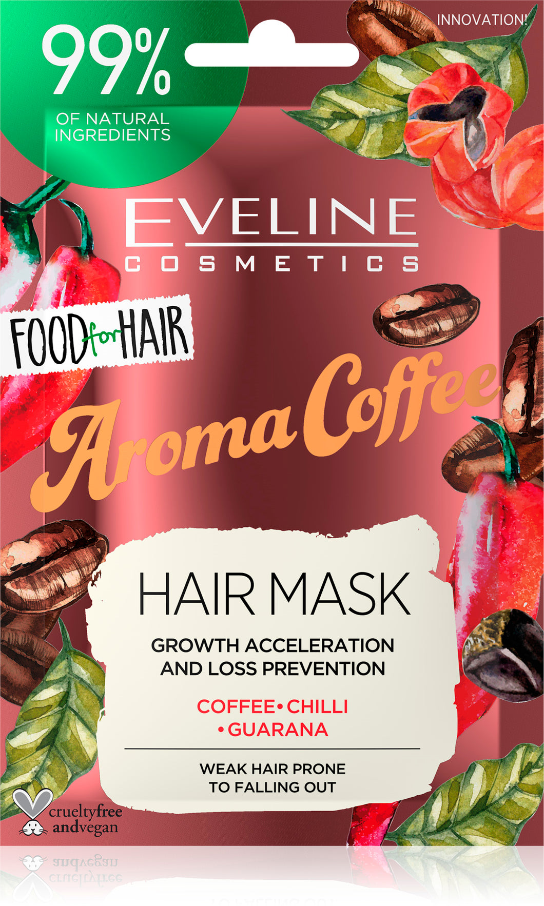 Eveline Natural maska za kosu -aroma coffee 20ml