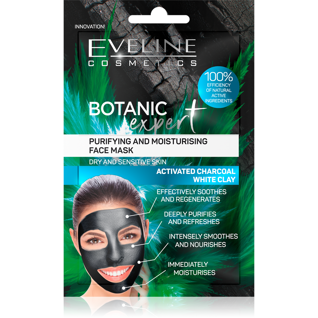 Eveline Botanic expert maska za lice -white clay 2x5ml