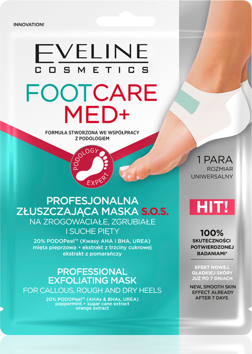 Eveline foot care med+ prof.exfoliating mask