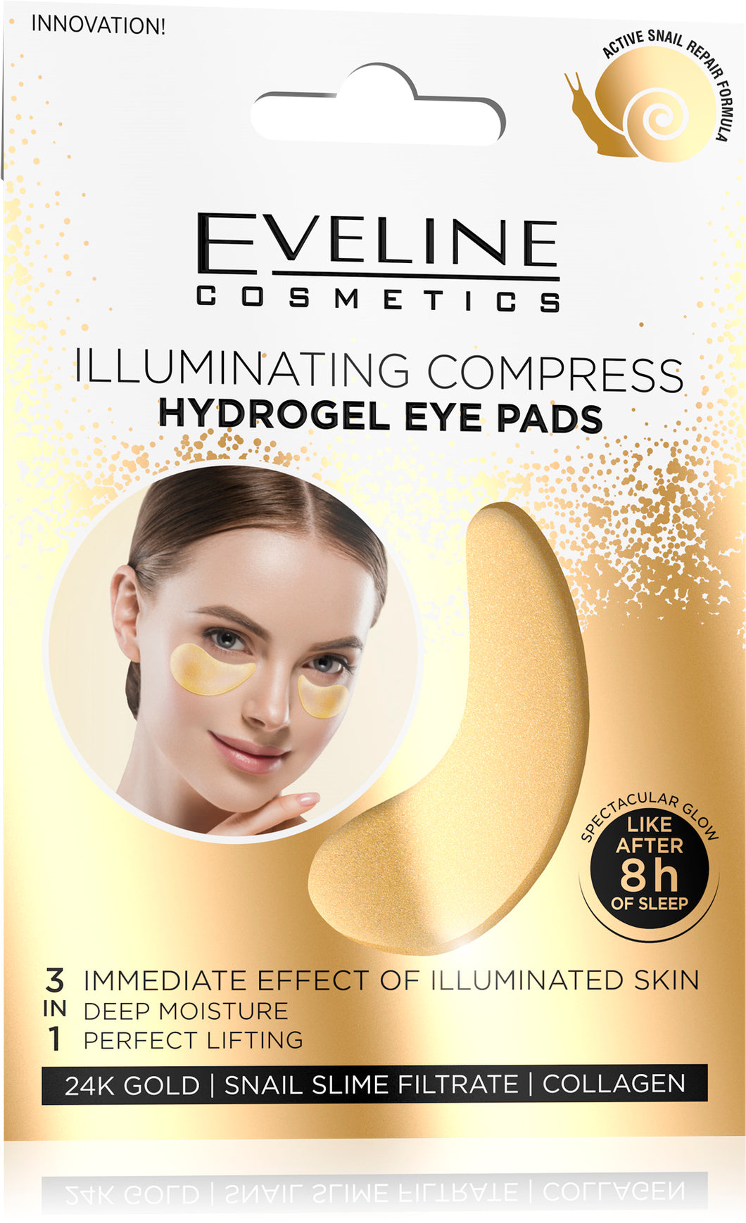Eveline hydrogel eye pads Gold