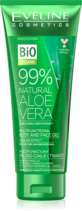 Eveline Natural 99% Aloe vera gel za lice i tijelo 250ml
