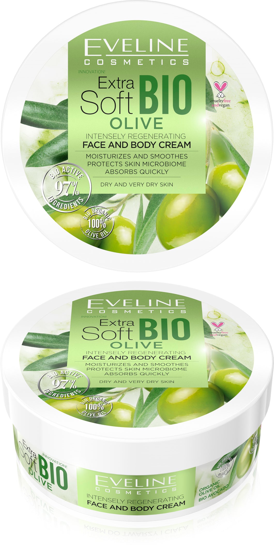 Eveline extra soft Bio olive face/body cream 175ml