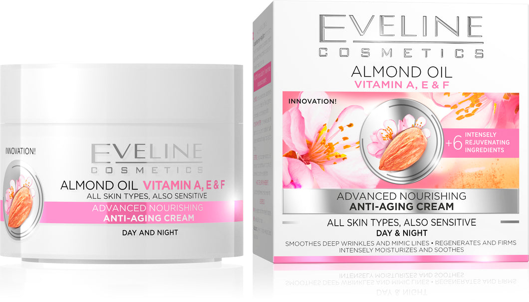 Eveline almond oil dnevna/noćna krema za lice 50ml