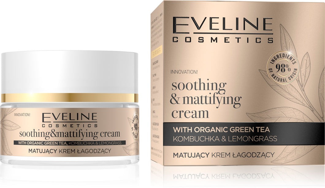 Eveline organic gold soothing&mattifying krema 50ml